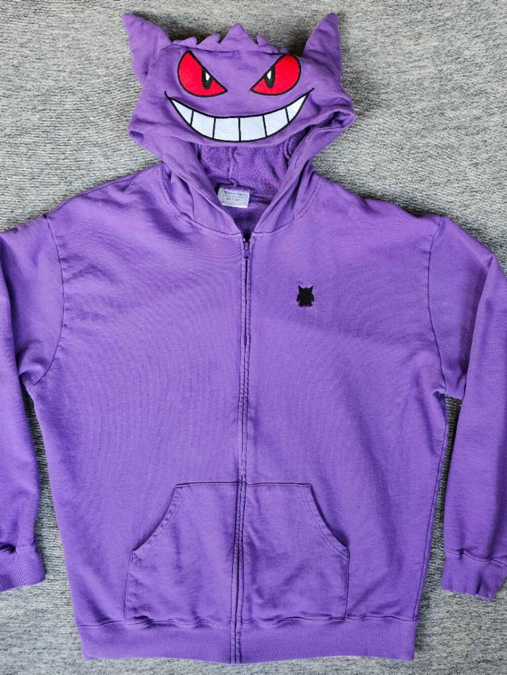 Japanese Brand × Pokemon × Streetwear Rare 3XL Gengar Zip Hoodie Pokémon Center